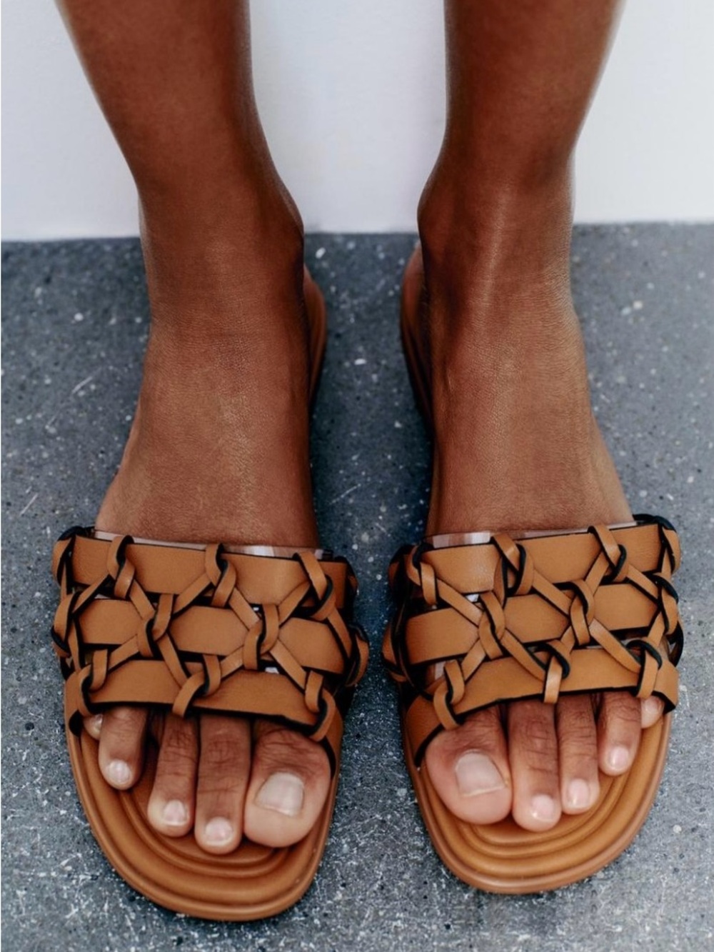 ZARA Flat Slider Sandals